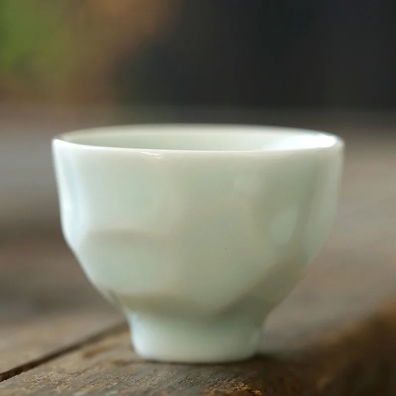White Jade Kung Fu Cup Ceramic - Celadon Ceramic Cup ulasan dan harga