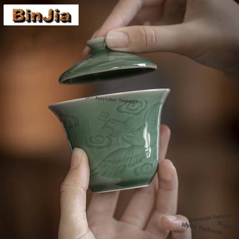 100ml Antique Celadon Hand Gra - Celadon Ceramic Cup ulasan dan harga
