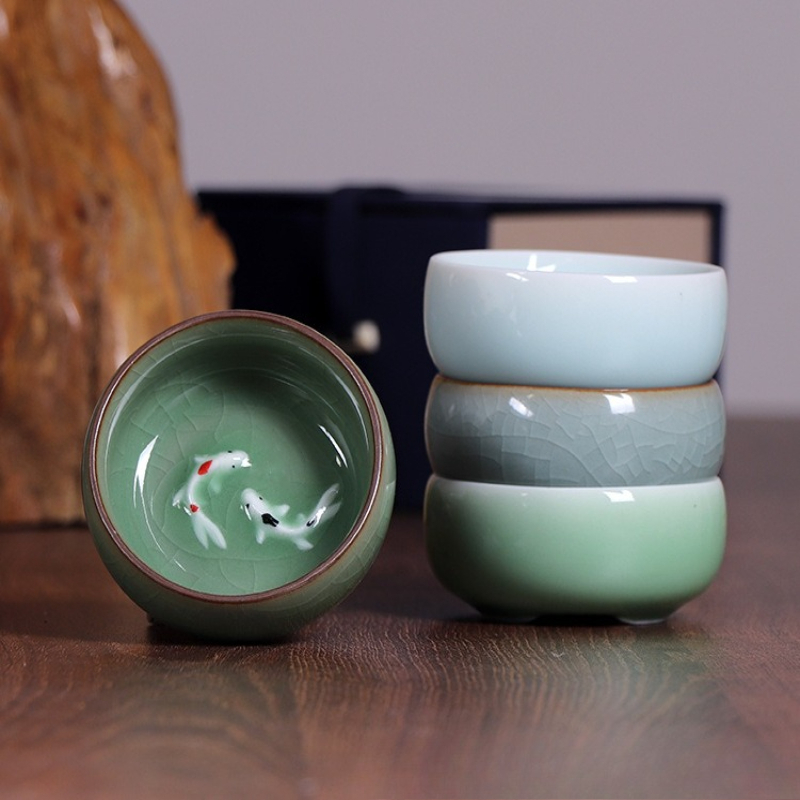 Longquan Celadon Porcelain Tea - Celadon Ceramic Cup ulasan dan harga