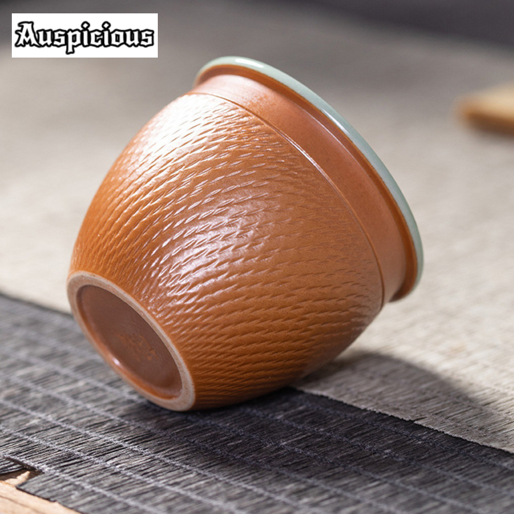 50ml Handmade Knife Jumping Ce - Celadon Ceramic Cup ulasan dan harga