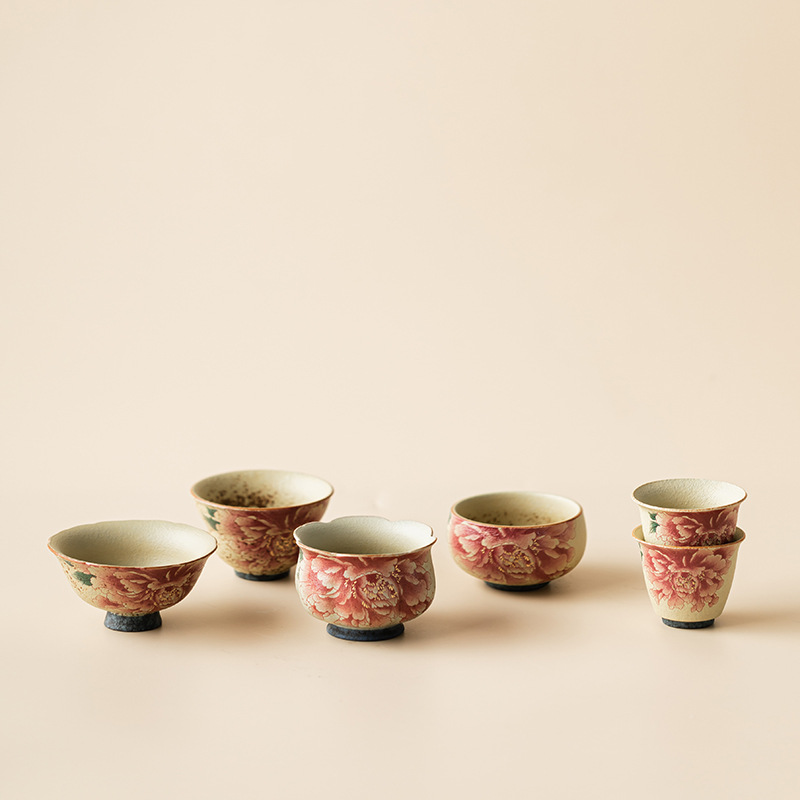 Ceramic Tea Cup Home Teacup Fl - Celadon Ceramic Cup ulasan dan harga