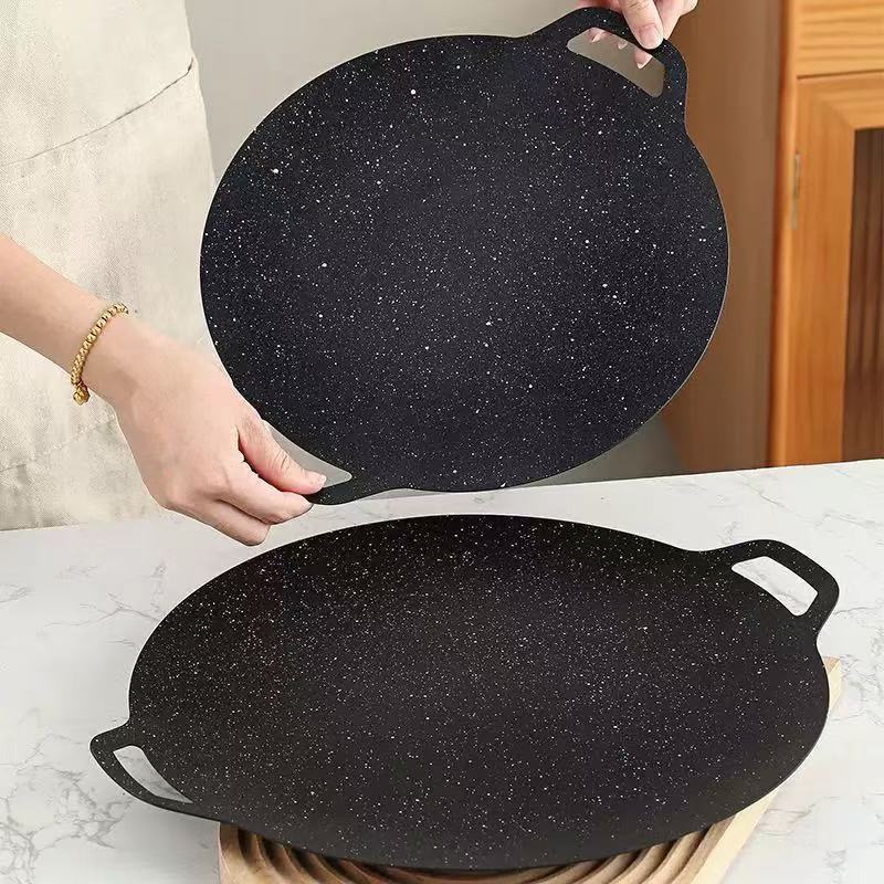 Thin Korean Grill Pan,Round BB - Korean Bbq Grill ulasan dan harga