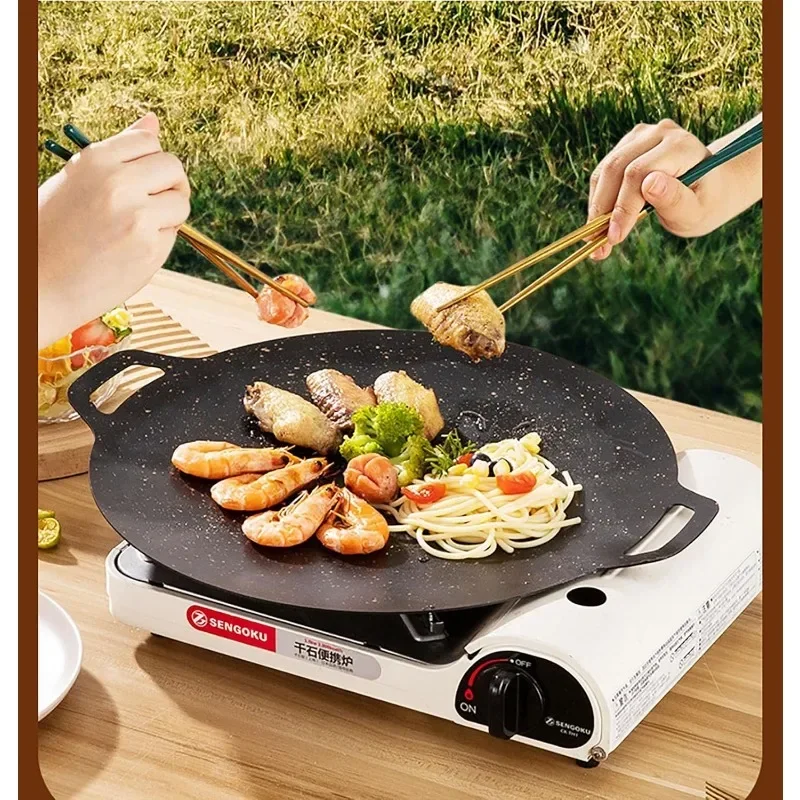 Thin Korean Grill Pan,Round BB - Korean Bbq Grill ulasan dan harga