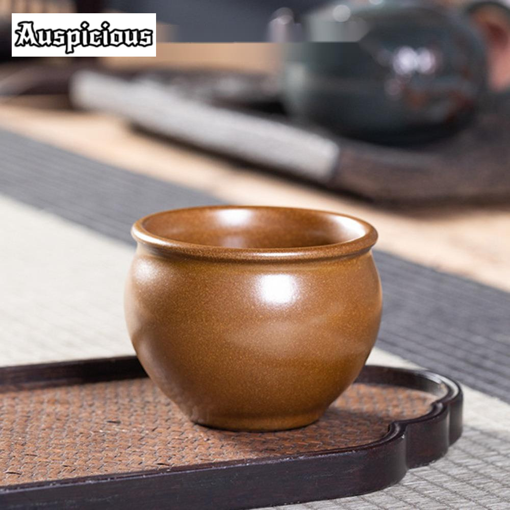 90ml Handmade Tea-dust Glaze C - Celadon Ceramic Cup ulasan dan harga